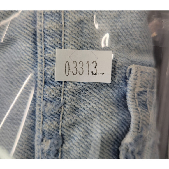 Carmar Distress Mini Jean Skirt Womens 23 Blue Denim Pockets Full Zip Grunge - Picture 13 of 13